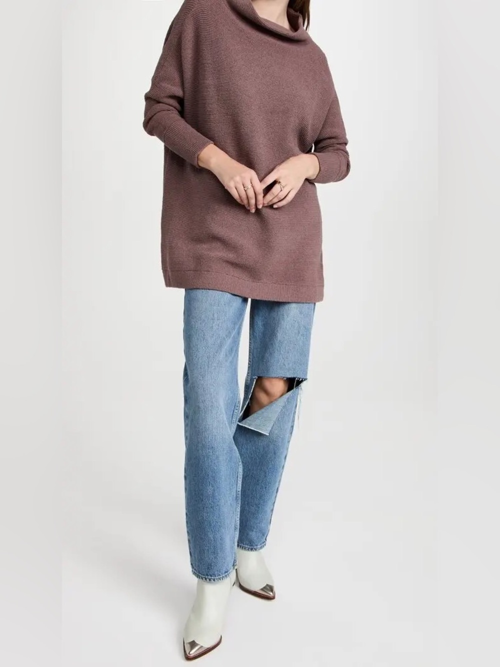 Free People Ottoman Slouchy Stretch Tunic - XS